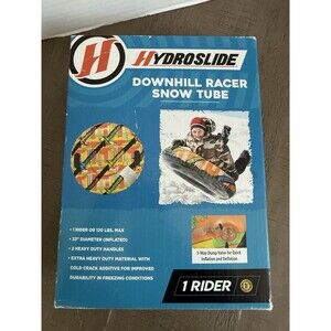 New In Box Hydroslide 33" Inner Tube Snow Tube Sledding Handles Extra Heavy Duty